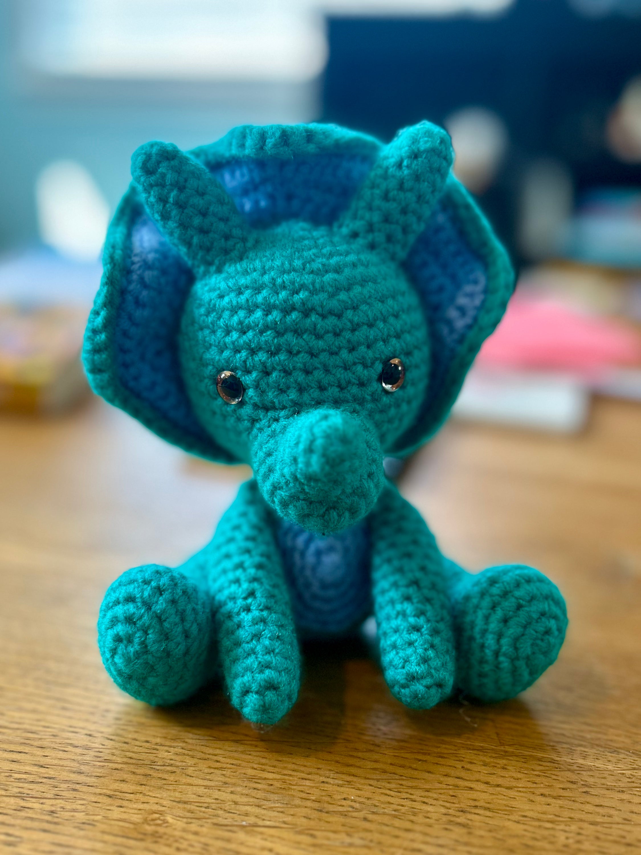 Little Teal Triceratops
